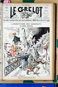 Portada de "El Grelot", número 992, Satírico en N & B