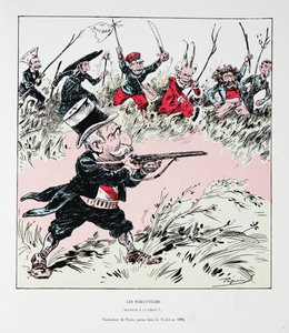 Los cazadores: ¡Desgracia a la verdad!, de Historia de la Tercera República, Vol. I, Historia Política, pub.1933 de Edouard Guillaumin Pepin