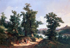 Entrada al Bosque de Saverne de Edouard Jean Marie Hostein