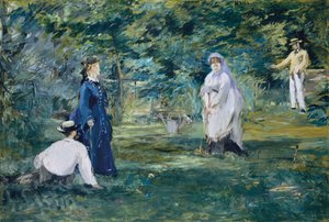Una partida de croquet