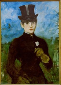 Amazona, fondo azul de Édouard Manet