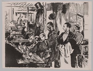 En el café de Édouard Manet