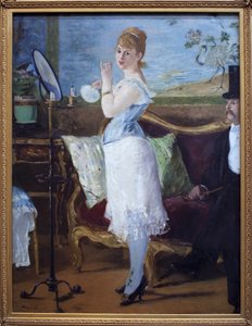Babe. (Retrato de la actriz Henriette Hauser, conocida como Citron, en el papel de Nana, personaje prostituta en las novelas de Emile Zola). de Édouard Manet