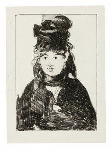 Berthe Morisot en negro