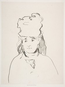 Berthe Morisot en silueta de Édouard Manet