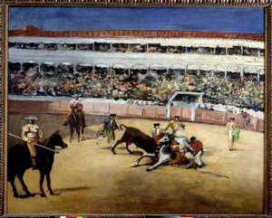 Lucha de toros. Representación de una corrida de toros de Édouard Manet