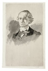 Charles Baudelaire, de frente III de Édouard Manet