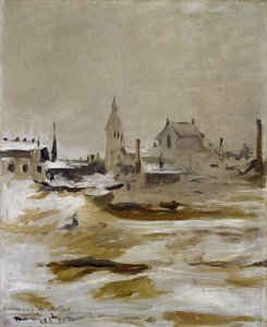 Efecto de la nieve en Petit-Montrouge de Édouard Manet