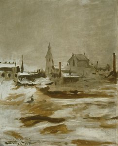 Efecto de la nieve en Petit-Montrouge, 1870 de Édouard Manet