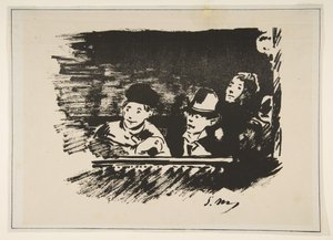En la galería superior Au Paradis, 1877 de Édouard Manet
