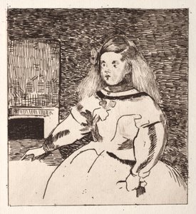 Infanta Margarita, after Velázquez de Édouard Manet