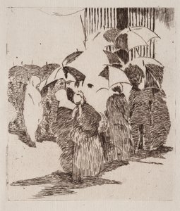 La cola delante de la carnicería de Édouard Manet