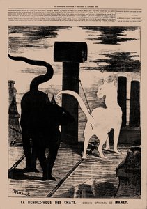 Le Rendez-vous des Chats, 1869 de Édouard Manet
