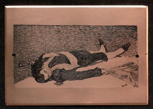 Der tote Torero: gravierte Platte