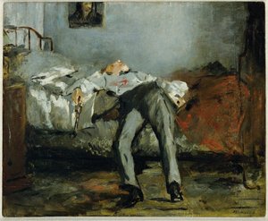 Suicidio ... (óleo sobre lienzo) de Édouard Manet