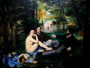 Almuerzo en la hierba también Bañarse luego La parte cuadrada de Édouard Manet