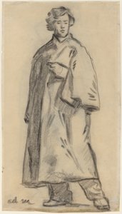 Hombre con Capa [recto], 1852-1858