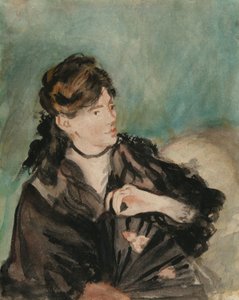 Manet - Retrato de Berthe Morisot con un abanico, 1874 de Édouard Manet