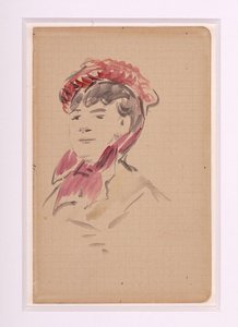 Manet - Retrato de Isabelle Lemonnier, hacia 1880 de Édouard Manet