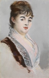 Marie Colombier, c.1880 (pastel sobre lienzo de lino imprimado) de Édouard Manet
