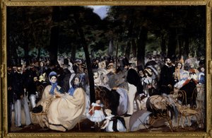 Música en los jardines de las Tullerías de Édouard Manet