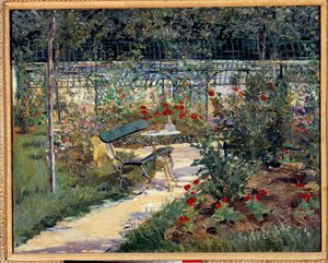 Mi jardín, el banco de Édouard Manet