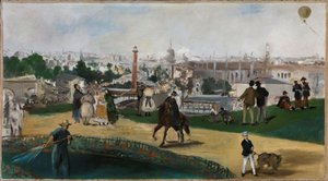 Bokmål noruego:  Vista de la Exposición Universal de 1867 en París Vista de la Exposición Universal de 1867 de Édouard Manet