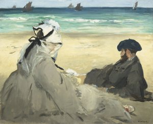 En la playa de Édouard Manet