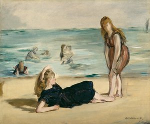 En la playa, c.1868