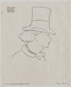 Retrato de Charles Baudelaire 1821-1867 de Édouard Manet
