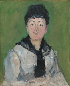 Retrato de una mujer con un fichu negro, c. 1878 de Édouard Manet