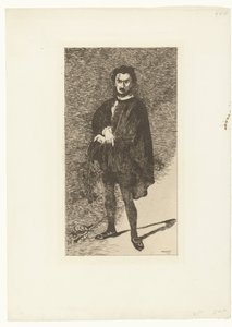Retrato del actor Philibert Rouvière en el papel de Hamlet
Rouvière como Hamlet
El actor trágico