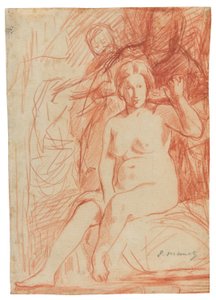 Desnudo sentado de Édouard Manet
