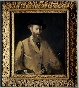 Autorretrato con paleta. Pintura de Edouard Manet (1832-1883) 1879. Colección privada