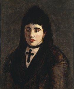 Mujer española con una cruz negra de Édouard Manet