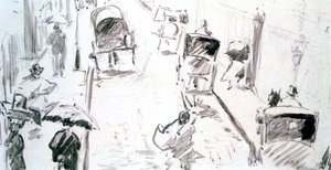 Escena de calle, c1850-c1883 de Édouard Manet