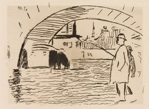 El Arco del Puente, lámina 6 de Le Fleuve de Édouard Manet