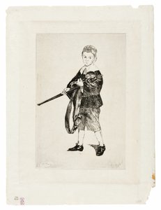 El niño de la espada, girado a la izquierda III de Édouard Manet