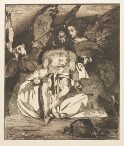 El Cristo muerto con ángeles de Édouard Manet