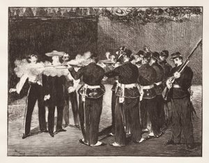 La ejecución del emperador Maximiliano de Édouard Manet