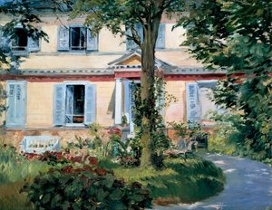 La casa en Rueil, 1882 de Édouard Manet