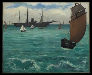 El «Kearsarge» en Boulogne de Édouard Manet