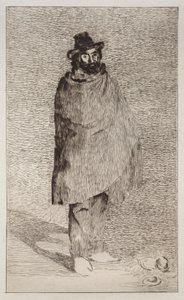El filósofo (aguafuerte y punta seca) de Édouard Manet