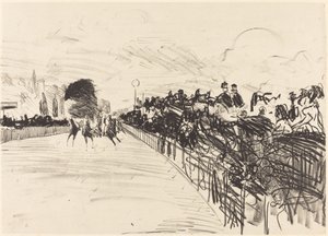 Las Carreras (Les courses) de Édouard Manet