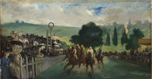 Las carreras en Longchamp, 1866 de Édouard Manet