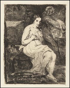 La toilette, 1862 de Édouard Manet