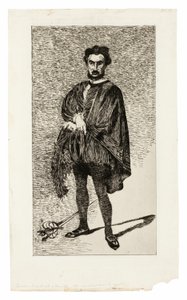 El actor trágico (Rouvière en el papel de Hamlet)