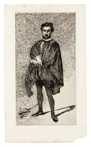 El actor trágico (Rouvière en el papel de Hamlet)