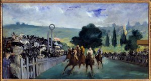 Las carreras de Longchamp de Édouard Manet