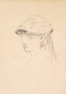 Joven con sombrero redondo, 1878-79 de Édouard Manet